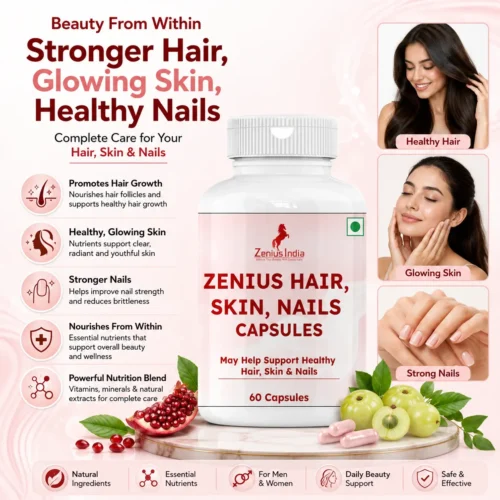 Benefits Image 1 Zenius Hair, Skin, Nails Capsule