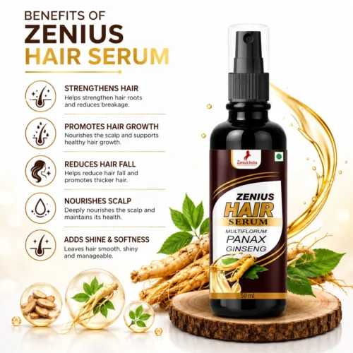Benefits Image 1 Zenius Hair Serum for Frizz Control & Hair Care