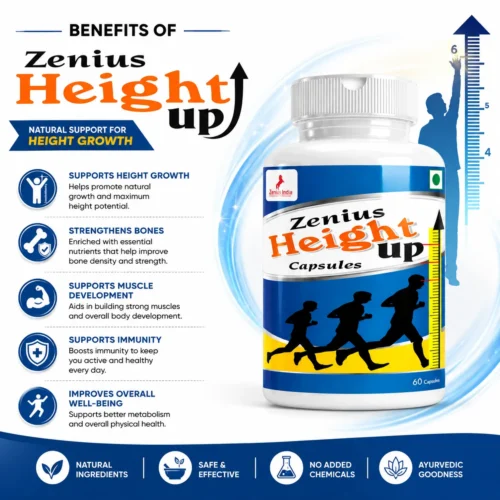 Benefits Image 1 Zenius Height Up Capsule | Natural Height Growth Capsule Supplement