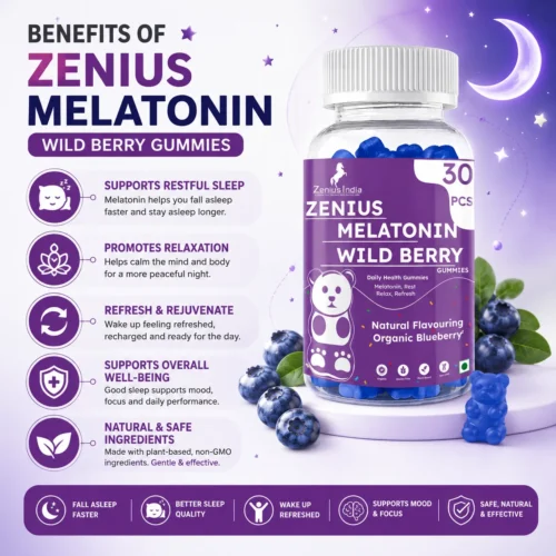 Benefits Image 1 Zenius Melatonin Wild Berry Gummies