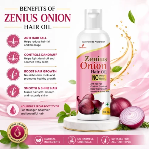 Benefits Image 1 Zenius Onion Hair Oil