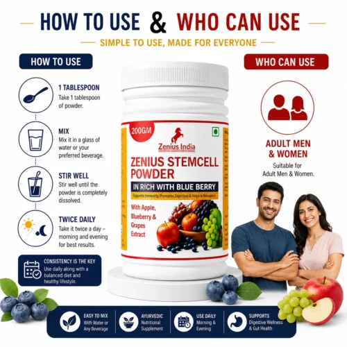 How to use 1 Zenius Stemcell Powder