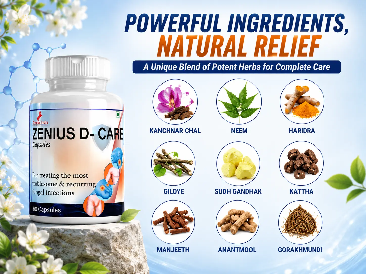Zenius D-Care Capsule for Seasonal Allergies 4 Ingredients Banner Mobile View 29 Zenius India