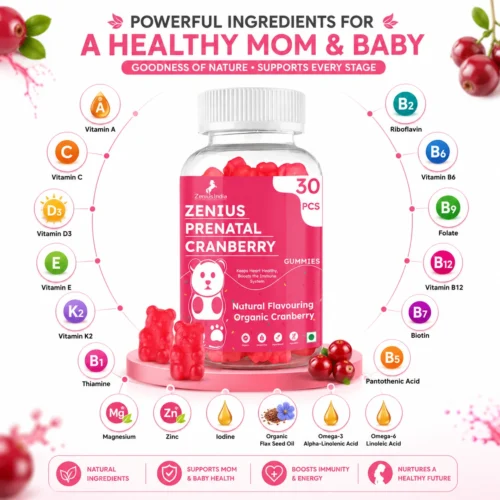 Ingredients Image 1 Zenius Prenatal Cranberry Gummies
