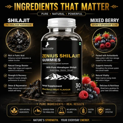Ingredients Image 1 Zenius Shilajit Gummies