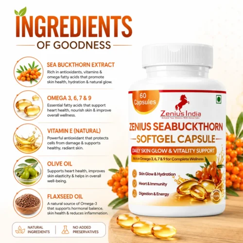 Ingredients Image 1 Zenius Sea buckthorn Soft gel capsule