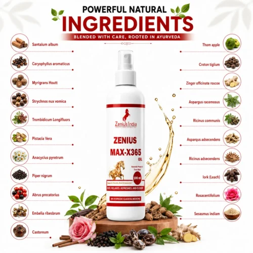 Ingredients Image 1 Zenius MAX-X365 100ml Oil