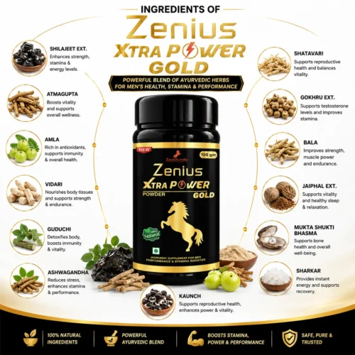 Ingredients Image 1 Zenius Xtra Power Gold Powder