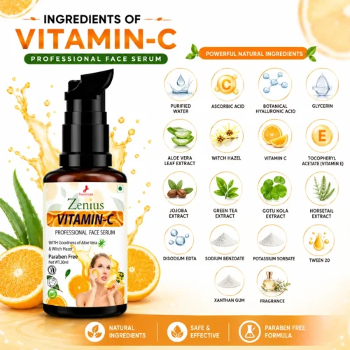 Ingredients Image 1 Zenius Vitamin-C Professional Face Serum