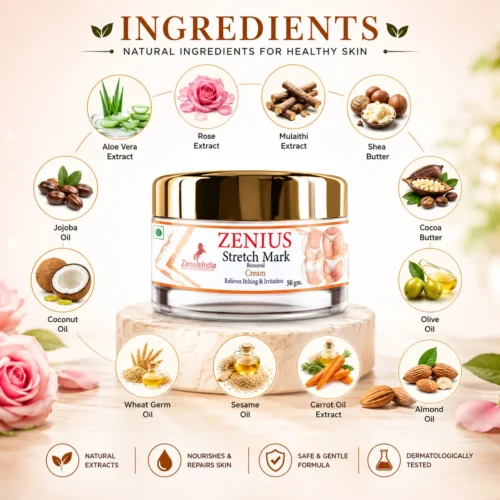 Ingredients Image 1 Zenius Stretch Mark Cream