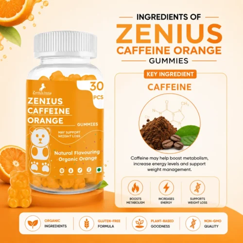 Ingredients Image 1 Zenius Caffeine Orange Gummies for Weight Control