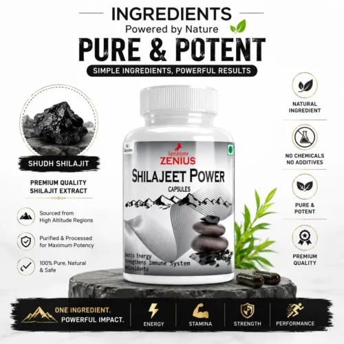 Ingredients Image 1 Zenius Shilajeet Power Capsule 30