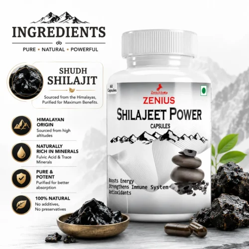 Ingredients Image 1 Zenius Shilajeet Power Capsule 60