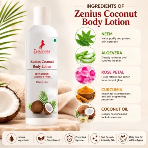 Ingredients Image 1 Zenius Coconut body lotion