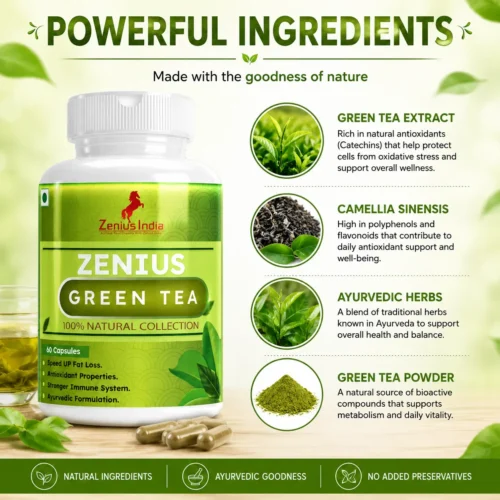Ingredients Image 1 Zenius Green Tea Capsule for Weight Management Support