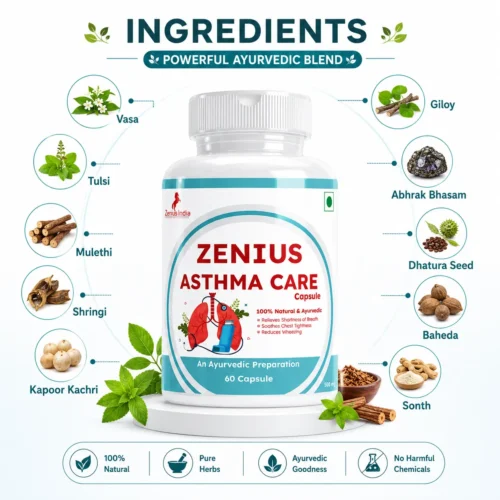 Ingredients Image 1 Zenius Asthma Care Capsule for Respiratory Support