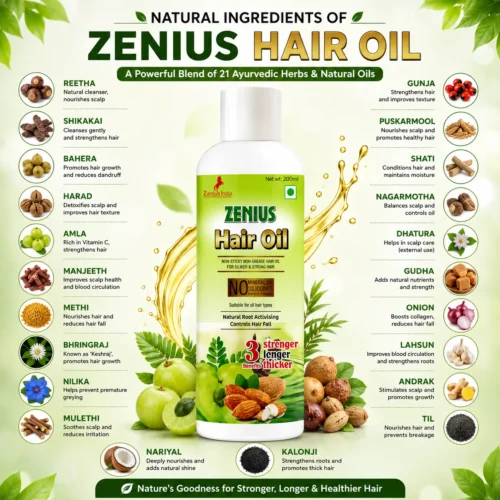 Ingredients Image 1 Zenius Hair Oil