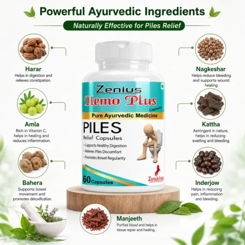 Ingredients Image 1 Zenius Hemo Plus Capsule for Piles Care & Digestive Health