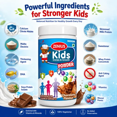 Ingredients Image 1 Zenius Kids Growth Powder