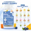 Ingredients Image 1 Zenius Kids Multivitamin Mixed - Mango, Blueberry, Orange Gummies