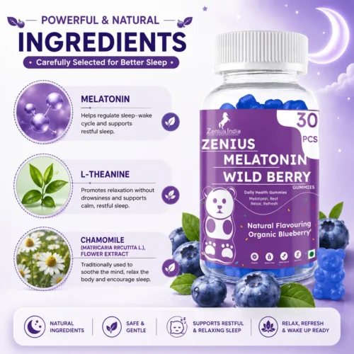 Ingredients Image 1 Zenius Melatonin Wild Berry Gummies