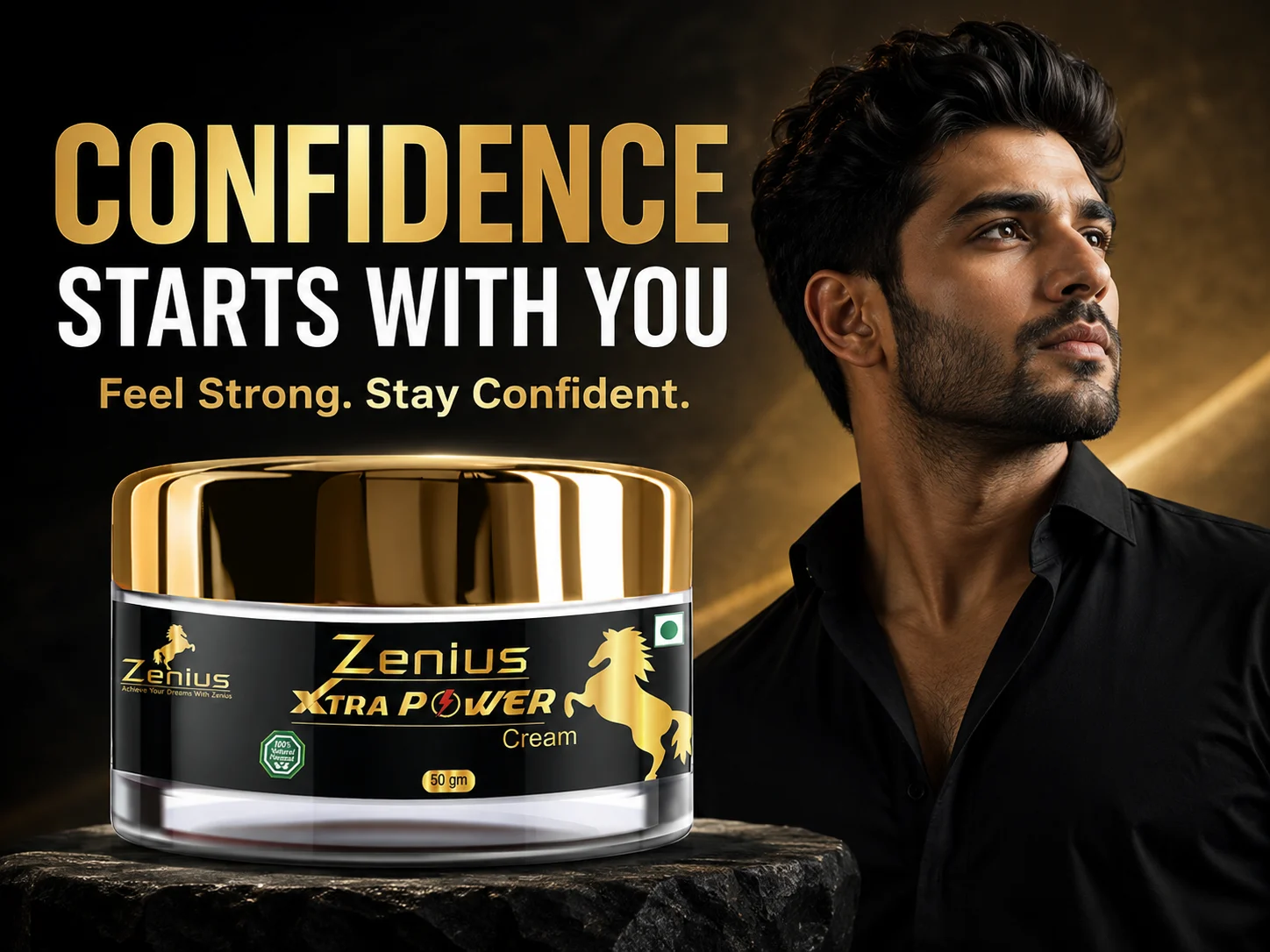 Zenius Xtra Power Cream for Men's Intimate Massage 2 Main Banner Mobile View 1 4 Zenius India