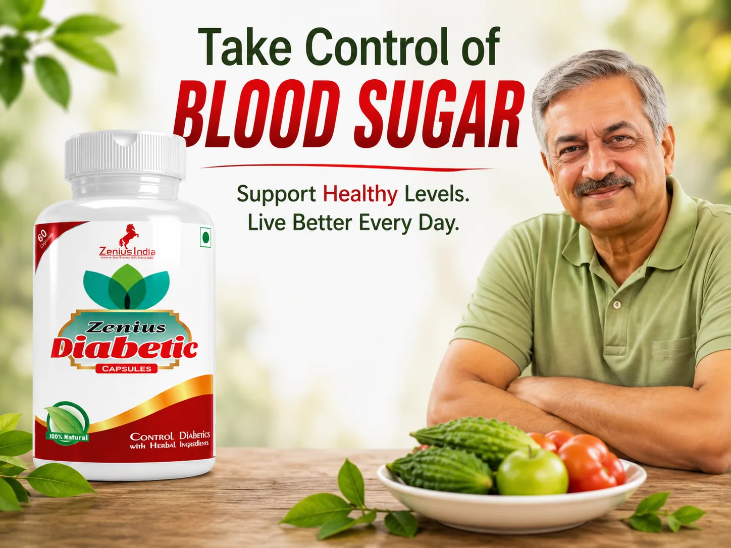 Zenius Diabetic Capsule for Blood Sugar Control 2 Main Banner Mobile View 103 Zenius India