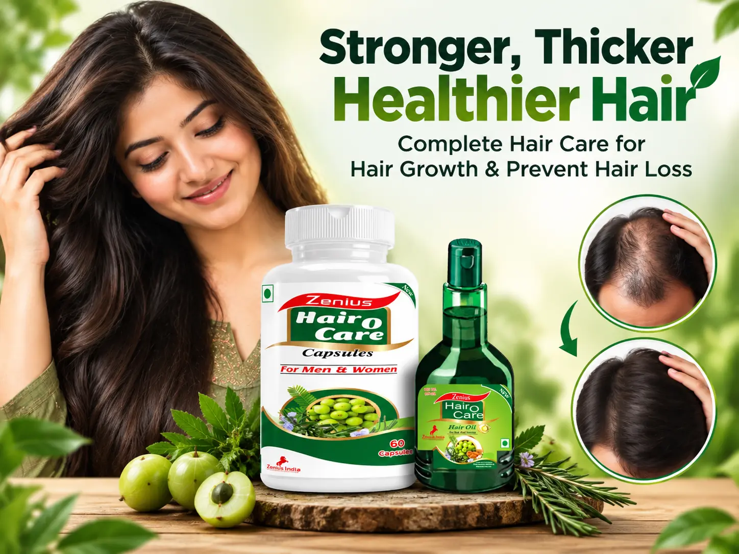 Zenius Hair O Care Kit for Hair Growth & Hair Fall Support 2 Main Banner Mobile View 116 Zenius India
