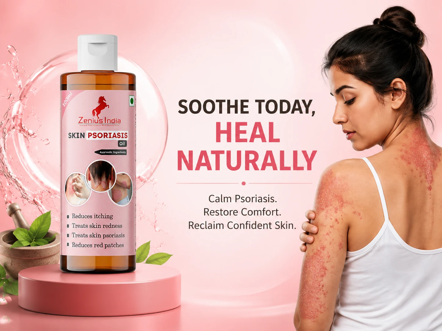Zenius Skin Psoriasis Oil for Skin Allergies 2 Main Banner Mobile View 12 Zenius India
