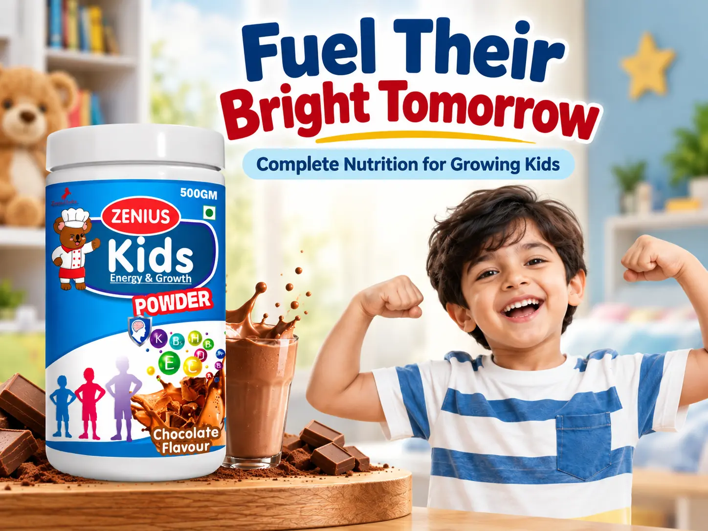 Zenius Kids Growth Powder for Kids Nutrition, Growth & Immunity 2 Main Banner Mobile View 129 Zenius India