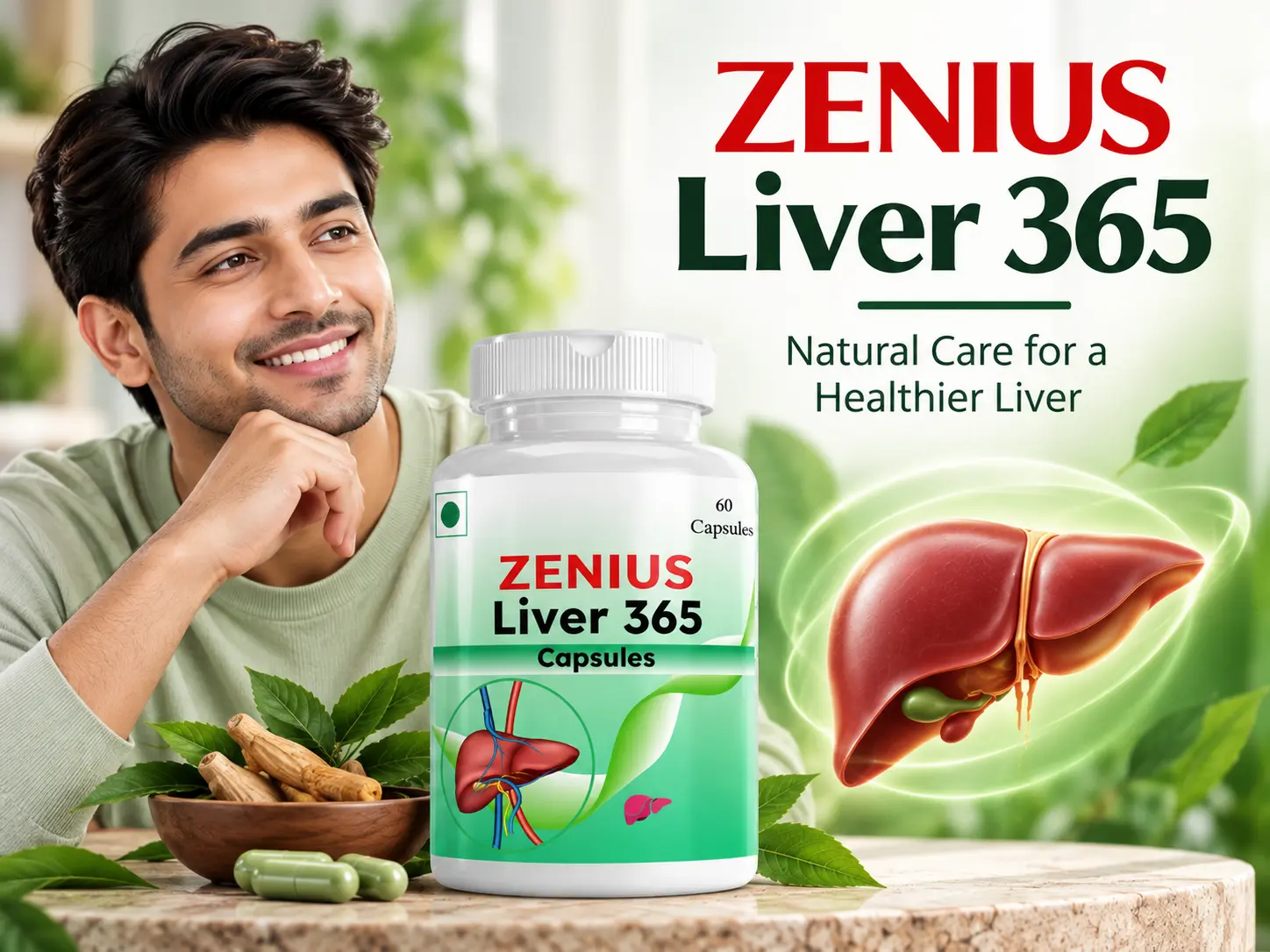 Zenius Liver 365 Capsule | Liver Detox & Liver Health Supplement 2 Main Banner Mobile View 130 Zenius India