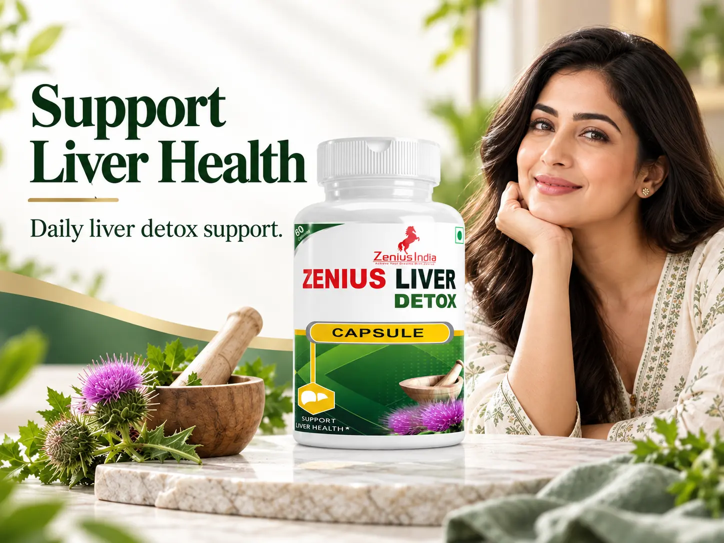 Zenius Liver Detox Capsule for Liver Health & Liver Detoxification 2 Main Banner Mobile View 131 Zenius India
