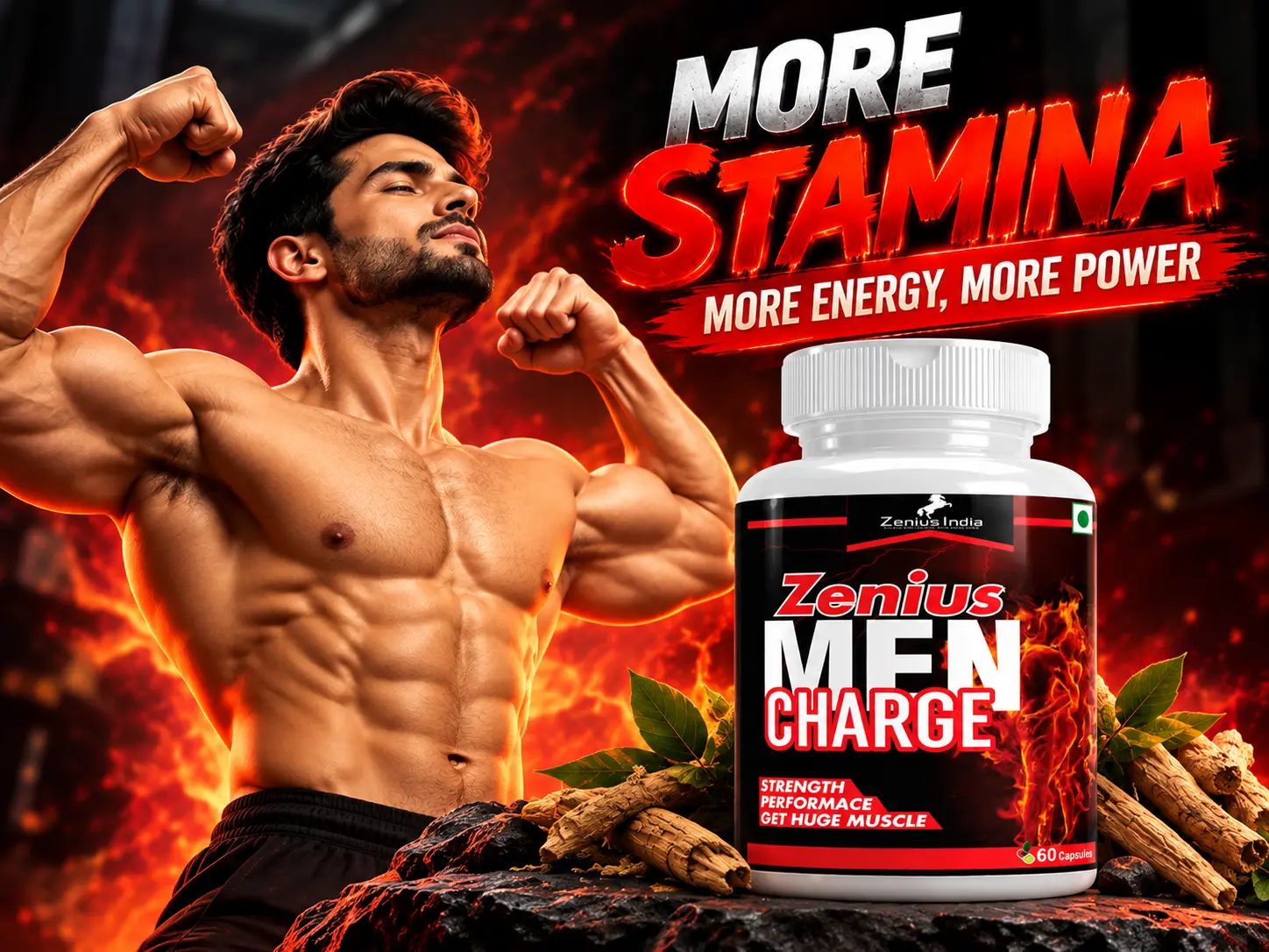 Zenius Men Charge Capsule for Male Vitality, Stamina & Energy 2 Main Banner Mobile View 134 Zenius India