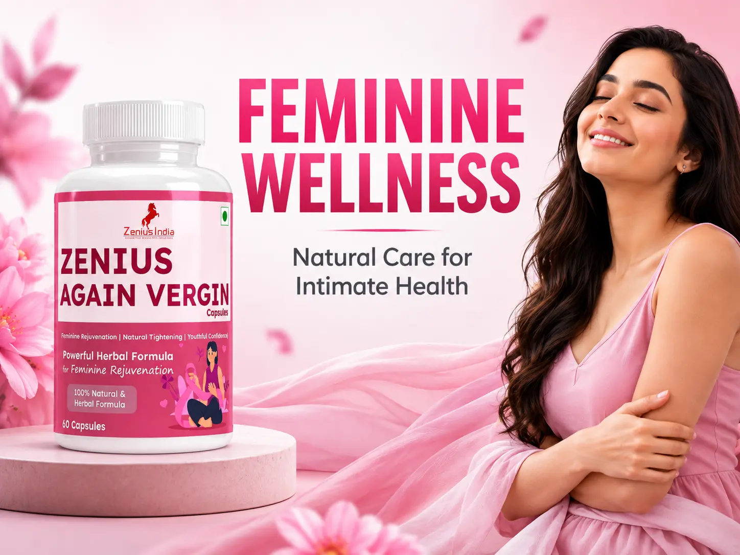 Zenius Again Vergin Capsule with Shatavari, Ashwagandha & Musli for Women's Care 2 Main Banner Mobile View 24 Zenius India
