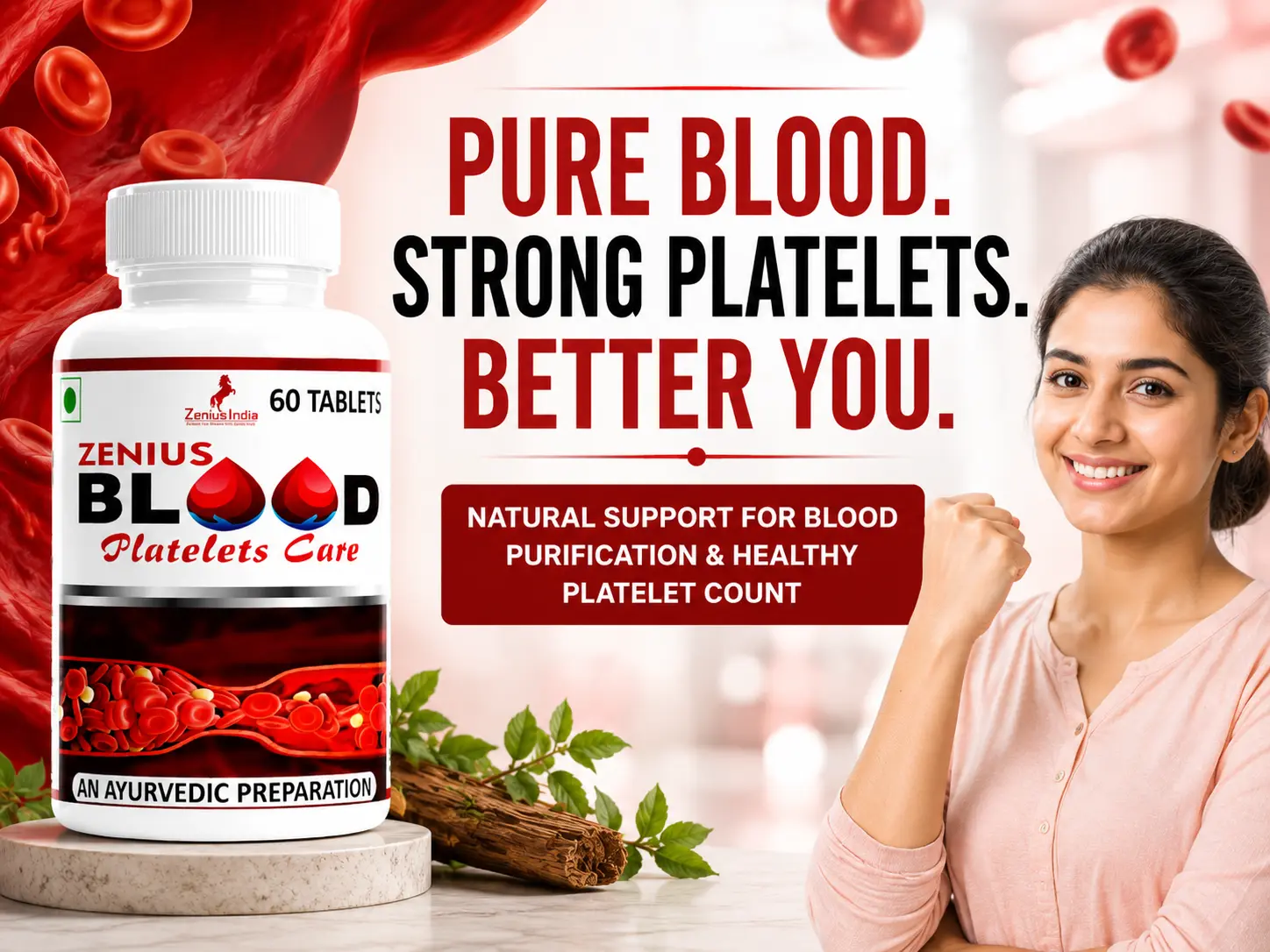 Zenius Blood Platelets Care Tablet for Blood Purification 2 Main Banner Mobile View 27 Zenius India