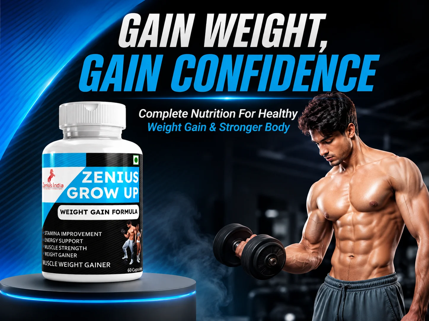 Zenius Grow Up Capsule for Healthy Weight Support 2 Main Banner Mobile View 33 Zenius India