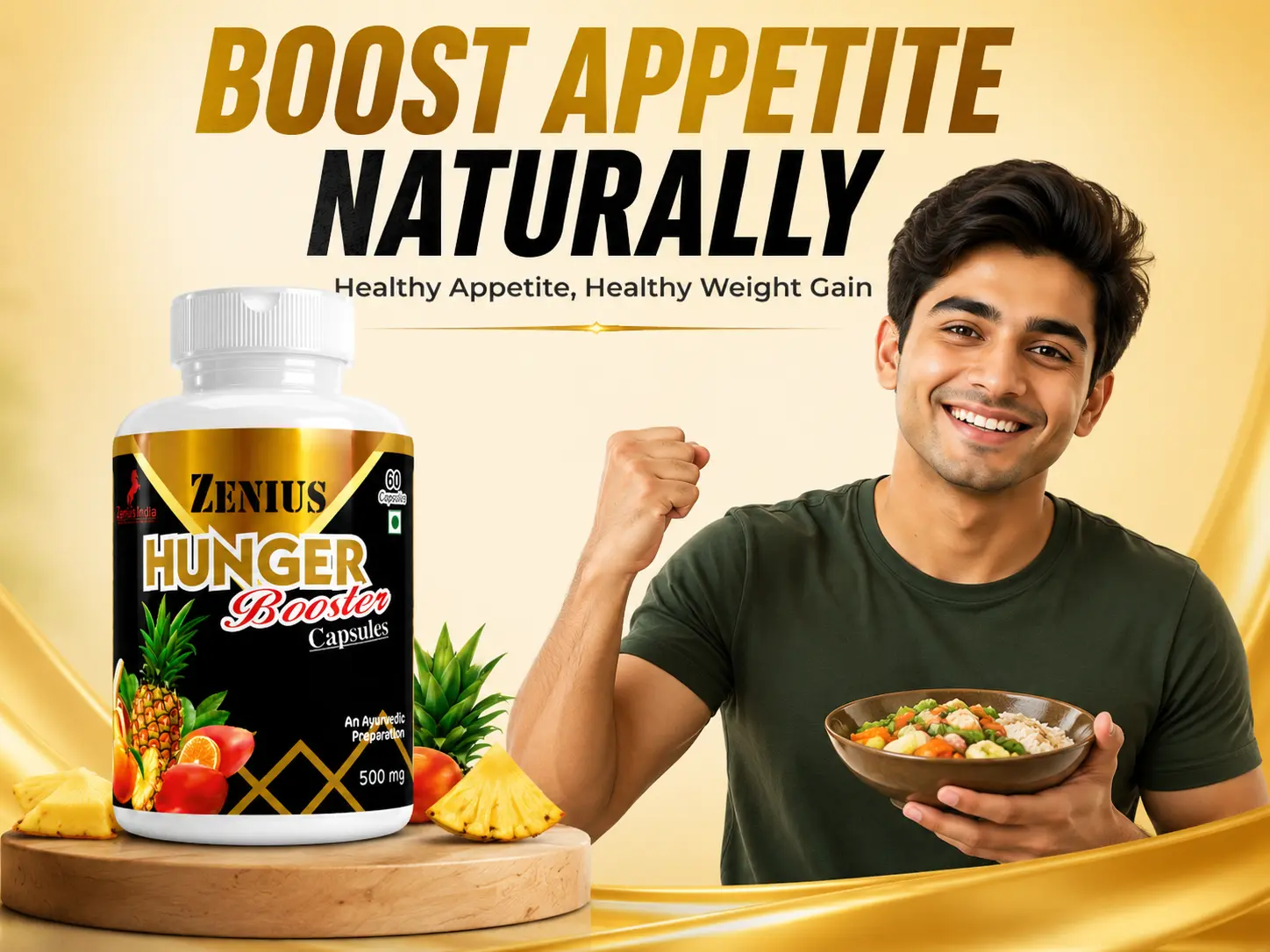 Zenius Hunger Booster Capsule for Appetite & Healthy Weight Gain 2 Main Banner Mobile View 38 Zenius India