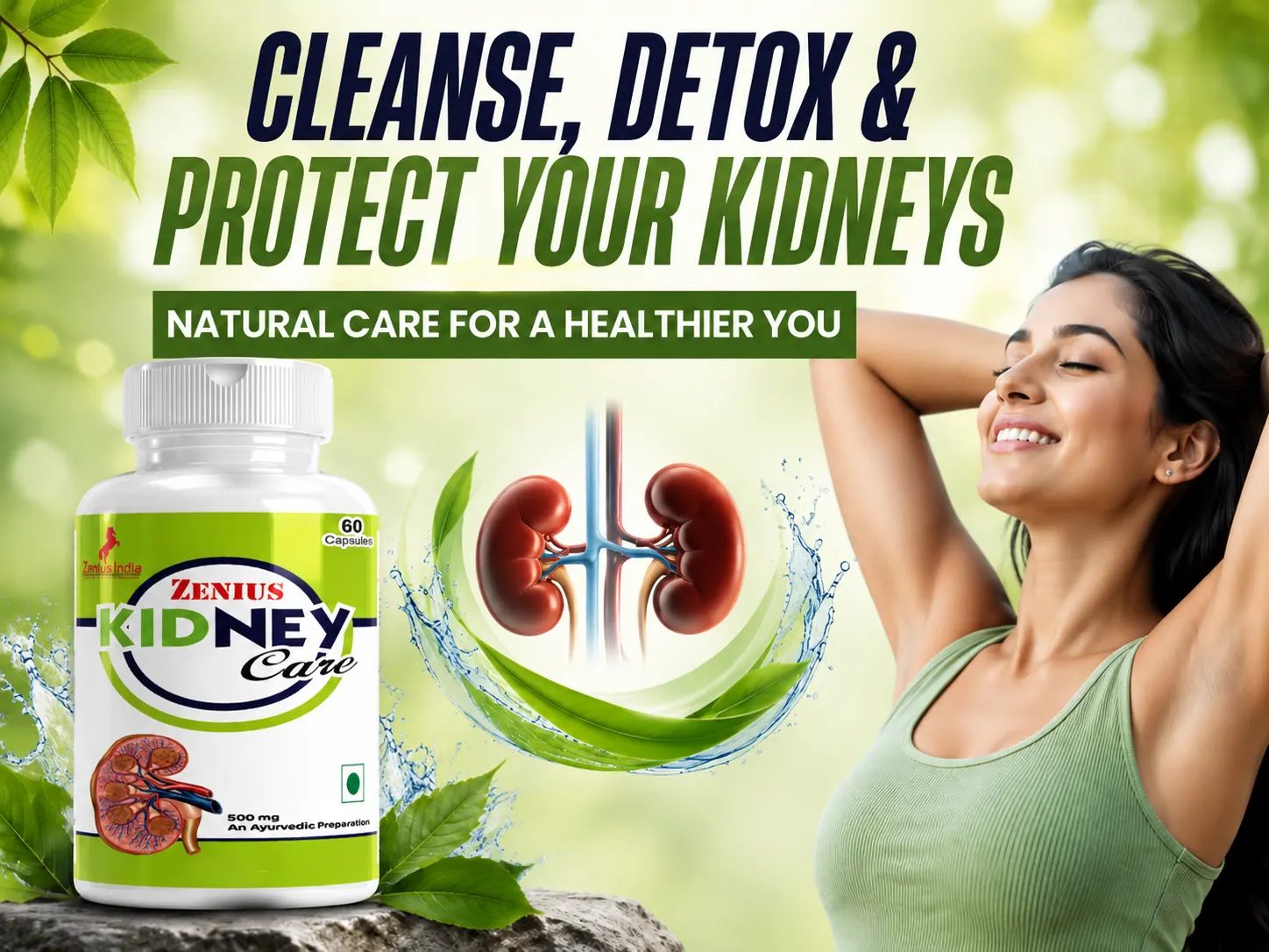 Zenius Kidney Care Capsule for Kidney Health Support 2 Main Banner Mobile View 40 Zenius India