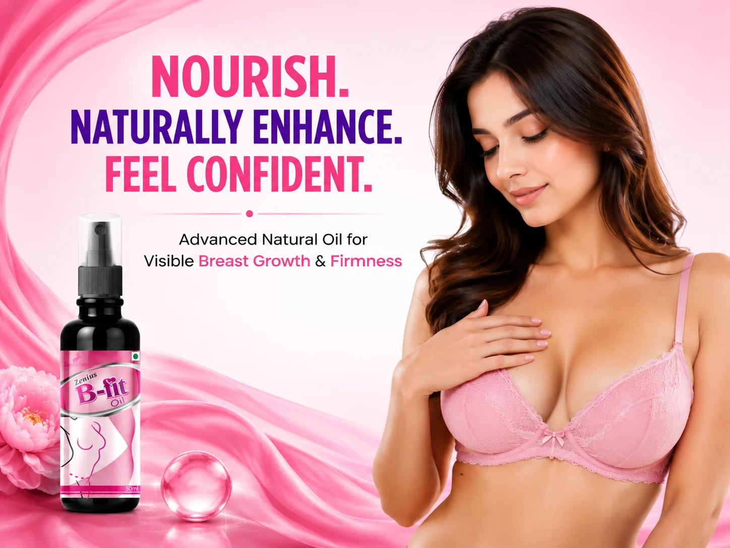 Zenius B Fit Oil for Women's Upper Body Massage & Care 2 Main Banner Mobile View 53 Zenius India