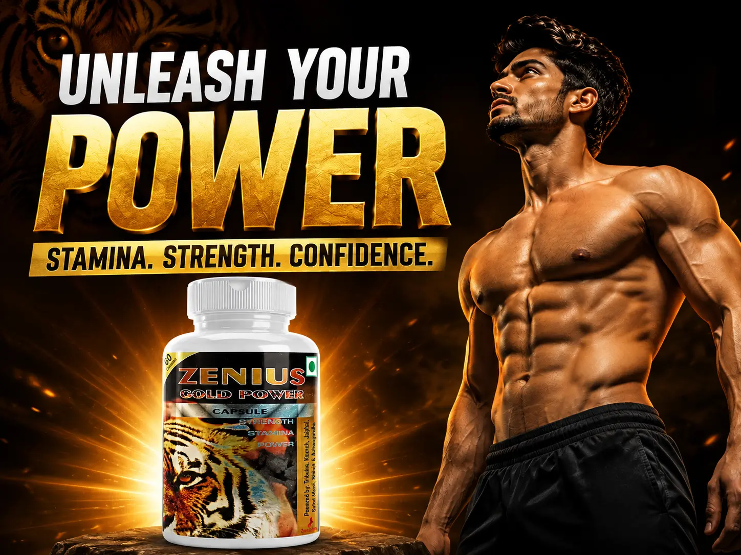 Zenius Gold Power Capsule for Men’s Stamina & Energy 2 Main Banner Mobile View 69 Zenius India
