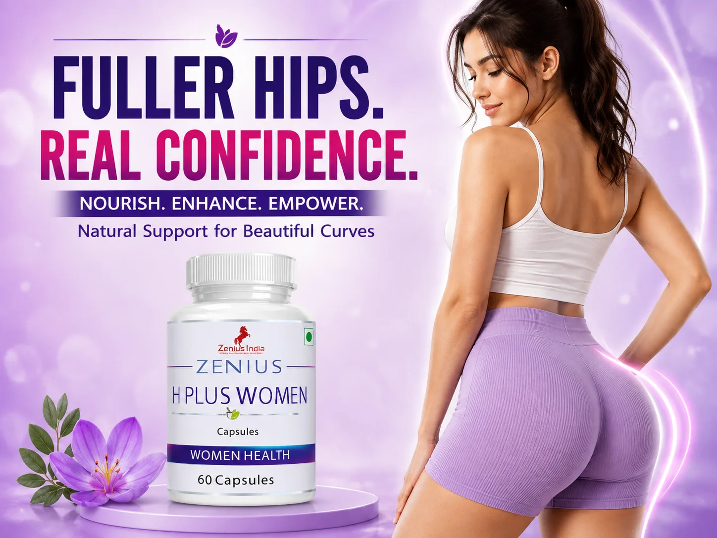 Zenius H Plus Capsule for Women's Hip Growth 2 Main Banner Mobile View 72 Zenius India