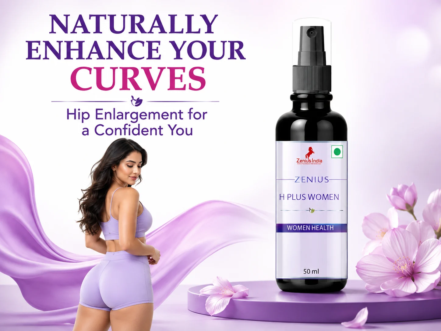 Zenius H Plus Oil for Women's Hip Massage 2 Main Banner Mobile View 73 Zenius India