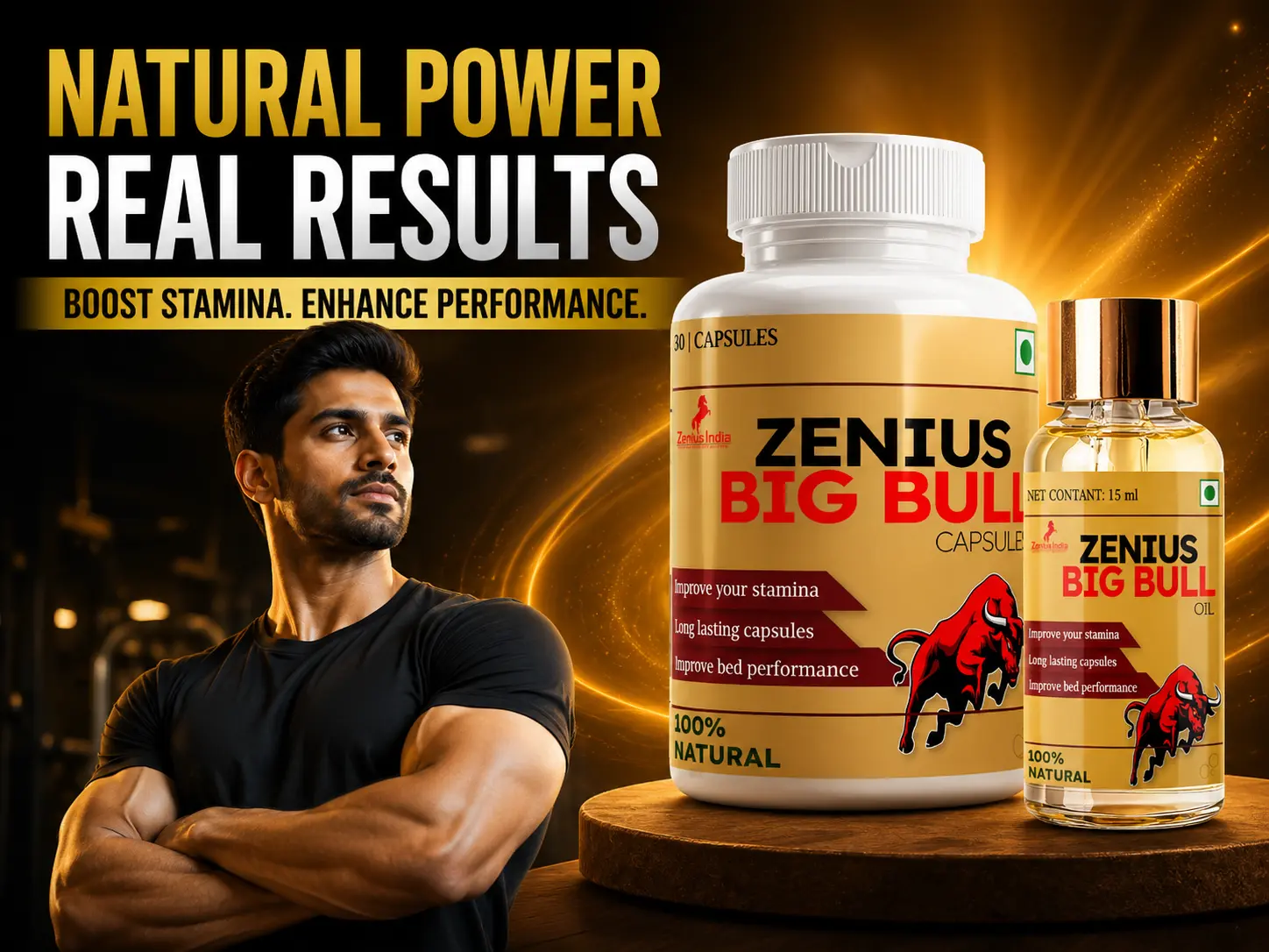 Zenius Big Bull Kit for Men's Stamina, Energy & Vitality 2 Main Banner Mobile View 93 Zenius India