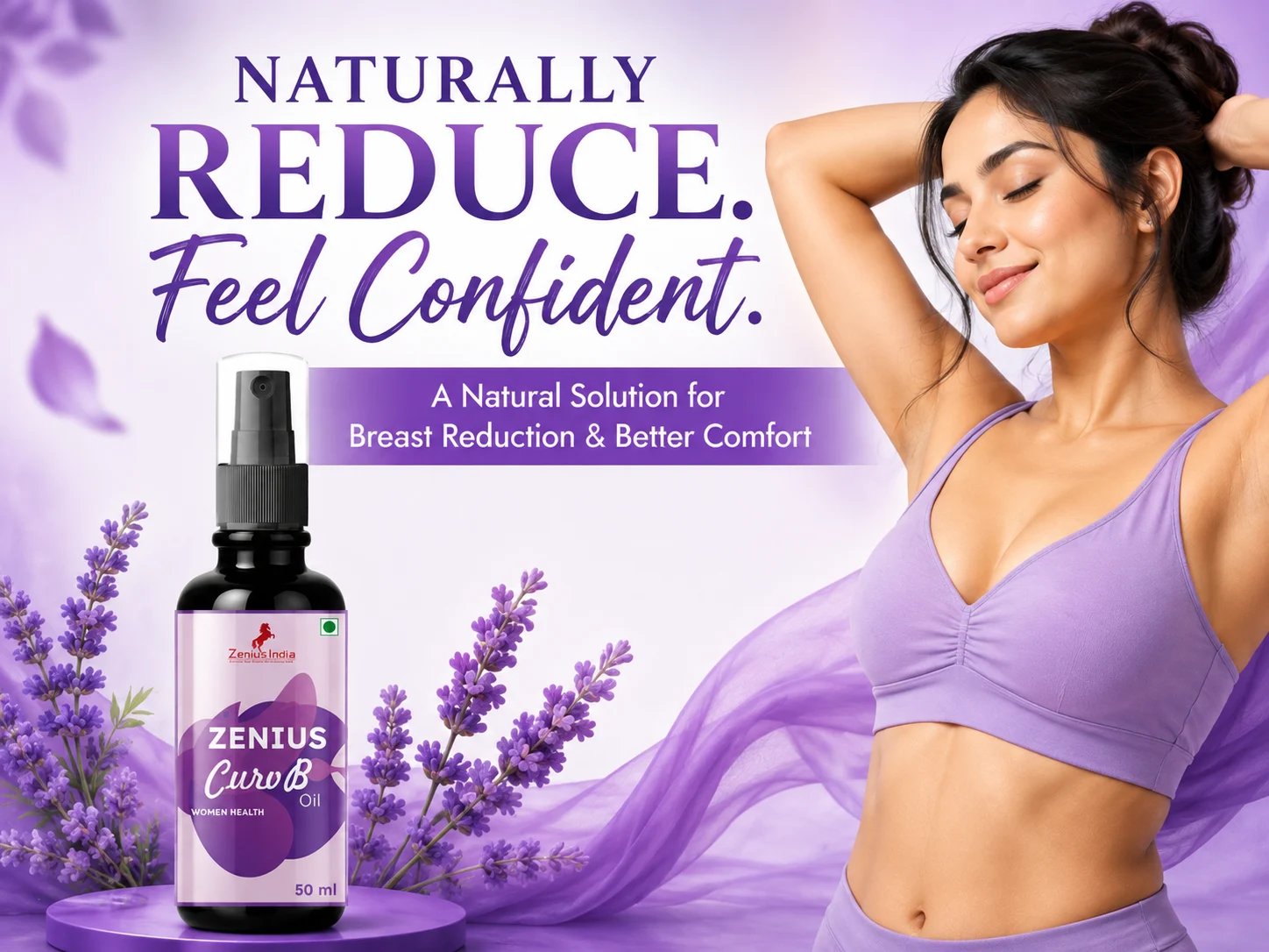 Zenius Curv B Oil for Women's Breast & Body Massage 2 Main Banner Mobile view 65 Zenius India