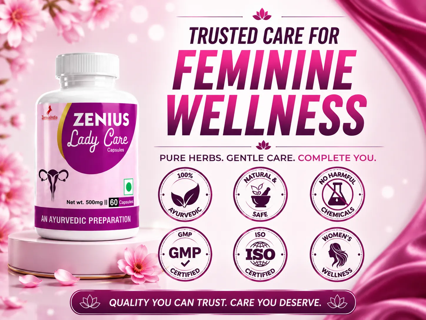 Zenius Lady Care Capsule for Women Intimate White Discharge 6 Trust Badge Mobile View 17 Zenius India