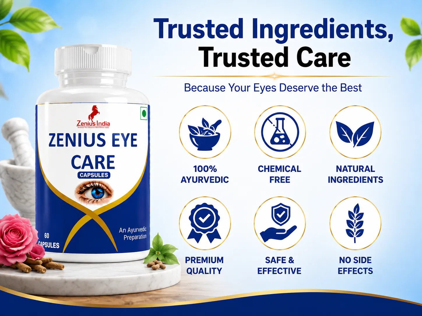 Zenius Eye Care Capsule for Eye Health & Vision Support 6 Trust Badge Mobile View 81 Zenius India