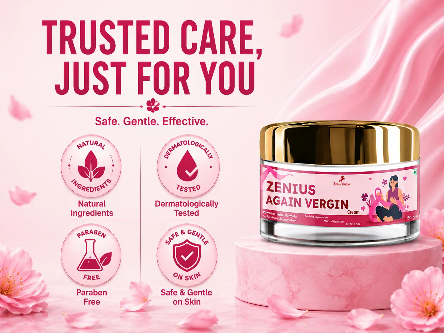 Zenius Again Vergin Cream for Women's Intimate Care 6 Trust Badges Mobile View 10 Zenius India