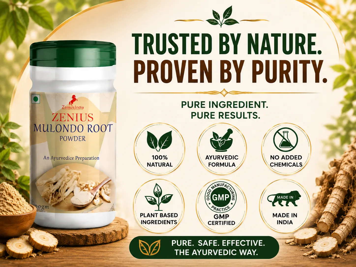 Zenius Mulondo Root Powder for Energy & Vitality Support 6 Trust Badges Mobile View 21 Zenius India