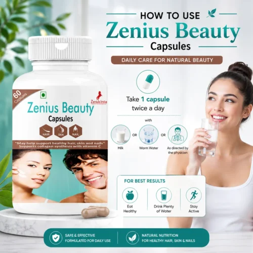 Use Zenius Beauty Capsule for Skin Brightening & Daily Skin Care