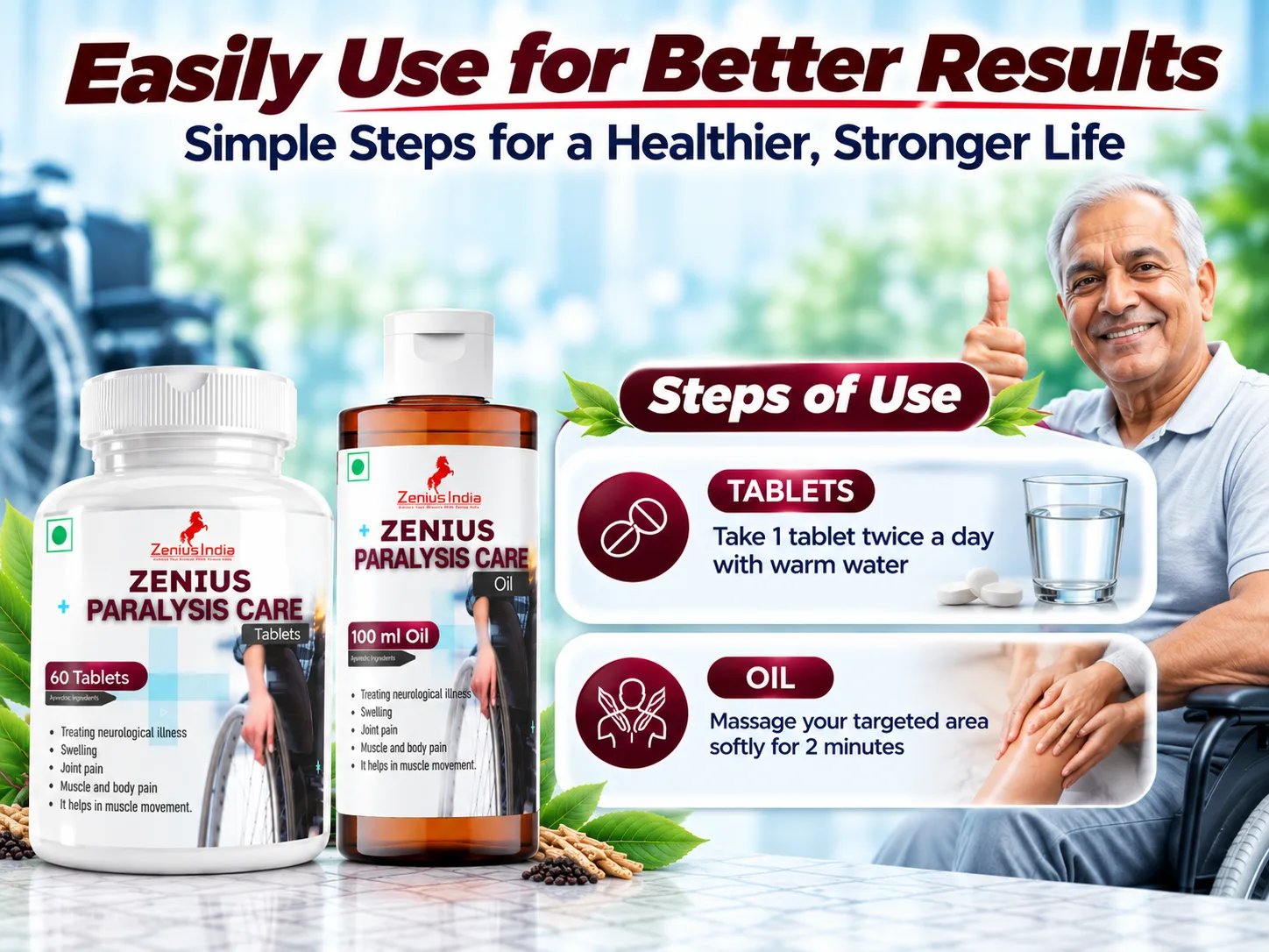 Zenius Paralysis Care kit 5 Use Banner Mobile View 18 Zenius India